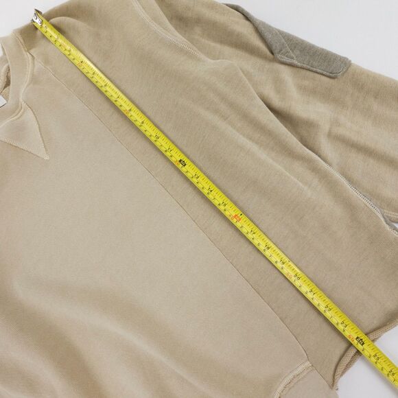 NEW John Elliott Reconstructed Vintage Crew Fleece Sweatshirt Washed Clay Grunge - Picture 5 of 10